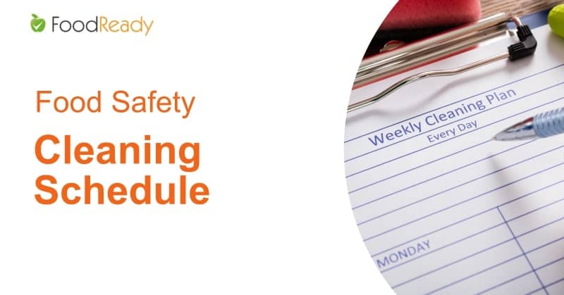 Food Safety Cleaning Schedule Food Safety Cleaning Schedule
