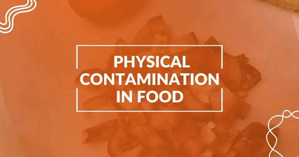 Physical contamination in food with example