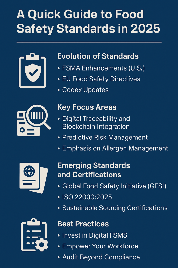 Food safety standards guide 2025