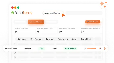 Automated supplier compliance