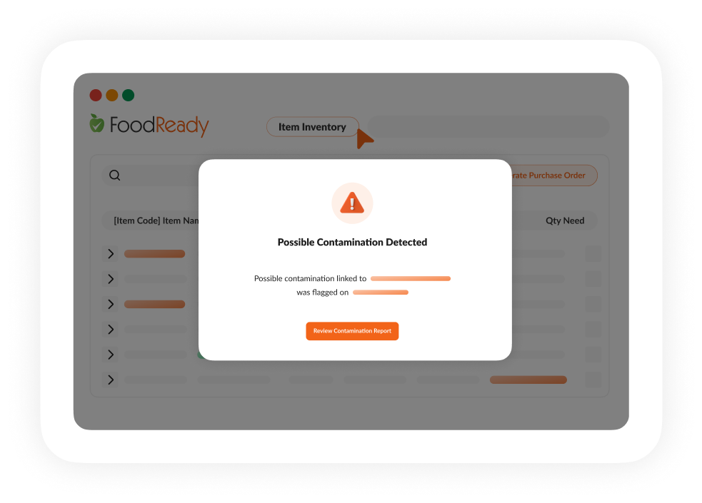 With food traceability software you support food safety