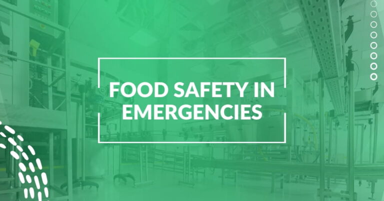 Food safety in emergencies