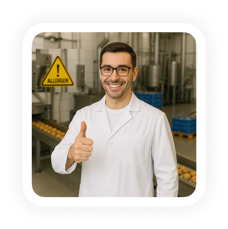 Manufacturing software that unifies inventory control and food safety
