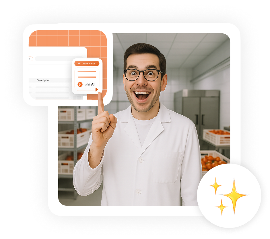 Food manufacturing software with AI support