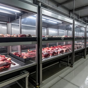 Meat for distribution